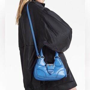 Prada Vibrant Blue Leather Shoulder Bag